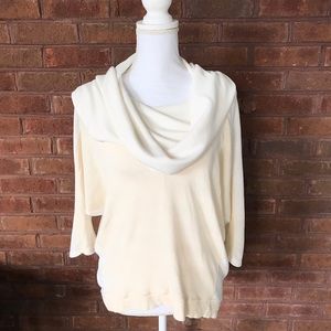 Pink Lotus Poetic Pullover Cowl Neck HiLo